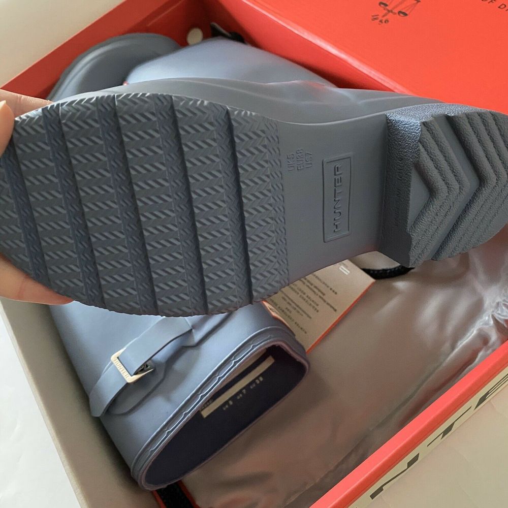 HUNTER Tour Matte Packable GullGray Tall Rain Boot - Picture 6 of 7